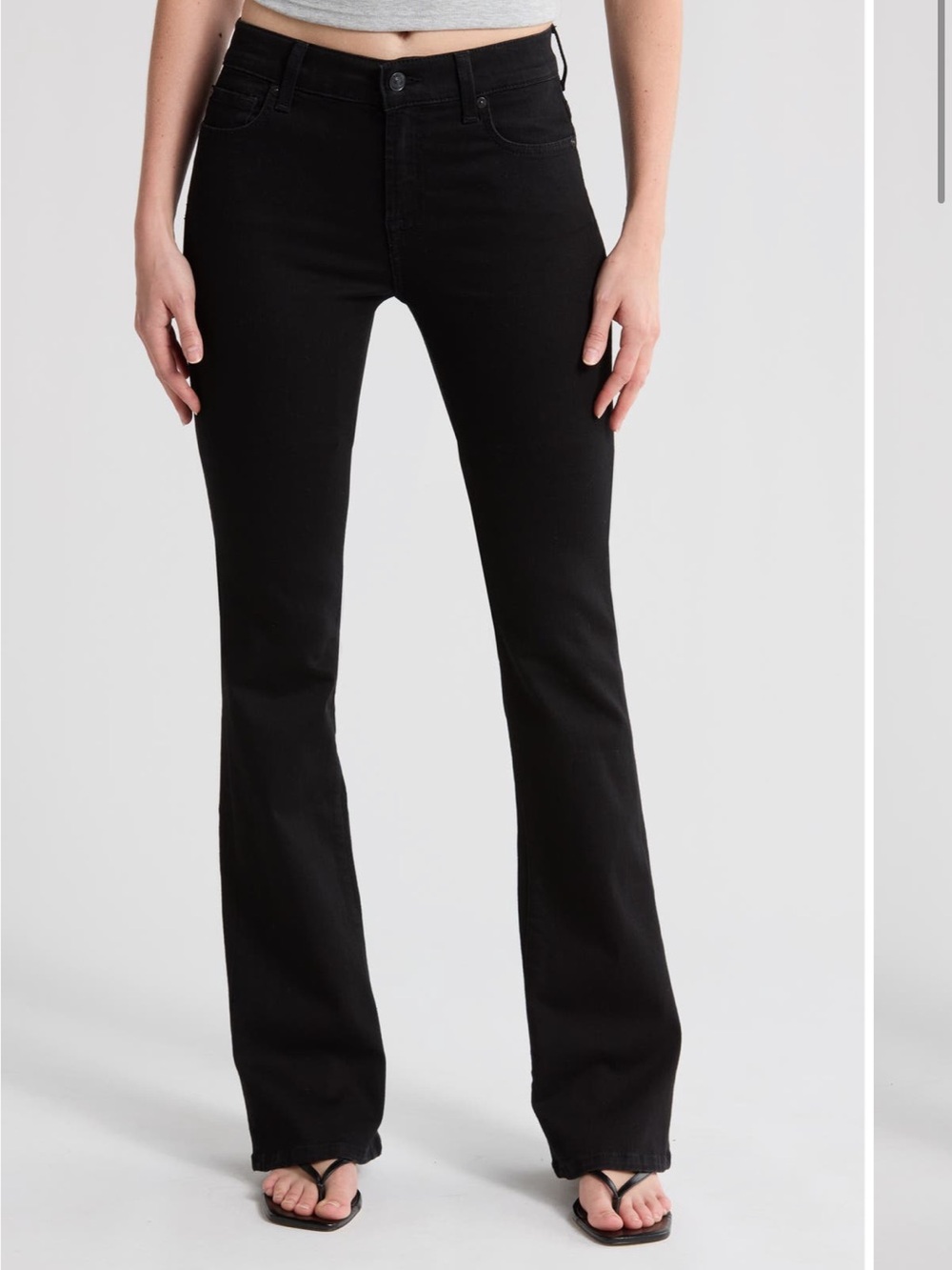 7 for All Mankind Super Low Rise Bootcut Jeans in color possessed